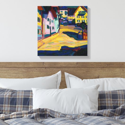 Murnau Burggrabenstrasse 1 - Wassily Kandinsky Canvas Afdruk (Insitu (Slaapkamer))