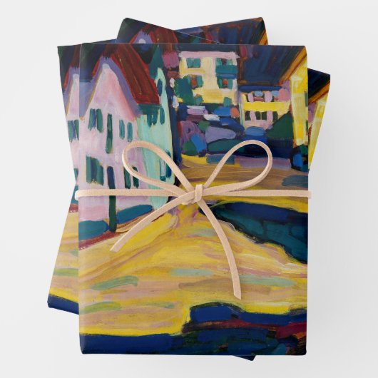 Murnau Burggrabenstrasse 1 - Wassily Kandinsky Inpakpapier Vel (In situ)