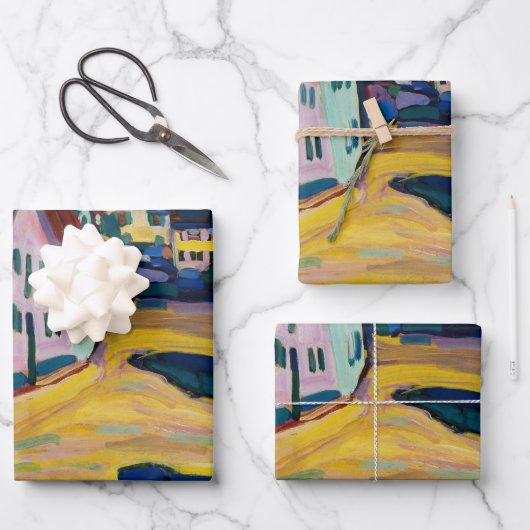 Murnau Burggrabenstrasse 1 - Wassily Kandinsky Inpakpapier Vel (Voorkant)