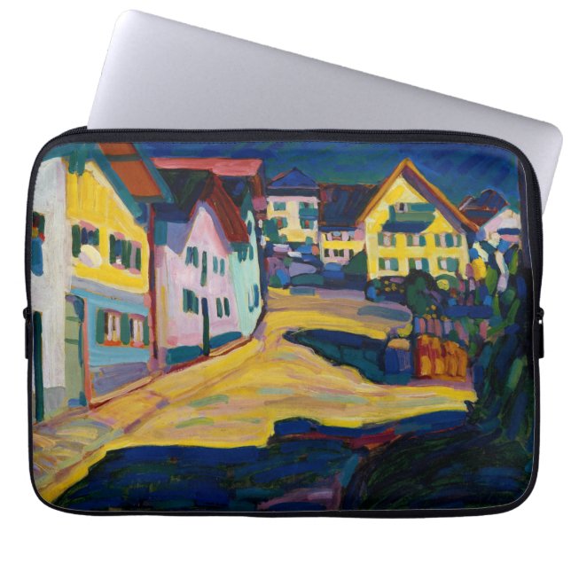 Murnau Burggrabenstrasse 1 - Wassily Kandinsky Laptop Sleeve (Voorkant)