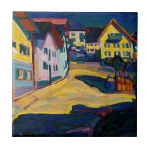 Murnau Burggrabenstrasse 1 - Wassily Kandinsky Tegeltje