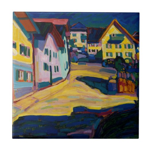 Murnau Burggrabenstrasse 1 - Wassily Kandinsky Tegeltje (Voorkant)