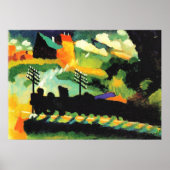 Murnau: Gezicht met spoorlijn en kasteel, Poster (Voorkant)