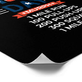 Murph 2021 Memorial Day Workout Patriotic Wod Poster (Hoek)