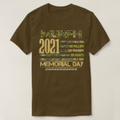 Murph 2021 Workout Challenge American Memorial Day T-shirt (Design voorkant)