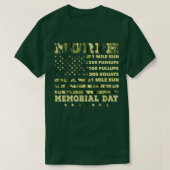 Murph 2021 Workout Challenge American Memorial Day T-shirt (Design voorkant)