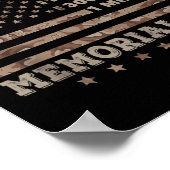 Murph 2021 Workout Challenge Amerikaanse Herdenkin Poster (Hoek)
