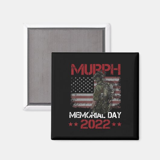 Murph 2022 Happy Memorial Day 4th of Juli Amerikaa Magneet (Voorkant / Achterkant)