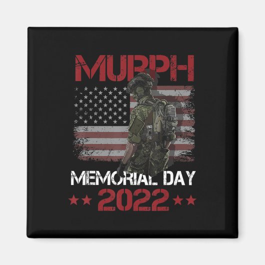 Murph 2022 Happy Memorial Day 4th of Juli Amerikaa Magneet (Voorkant)