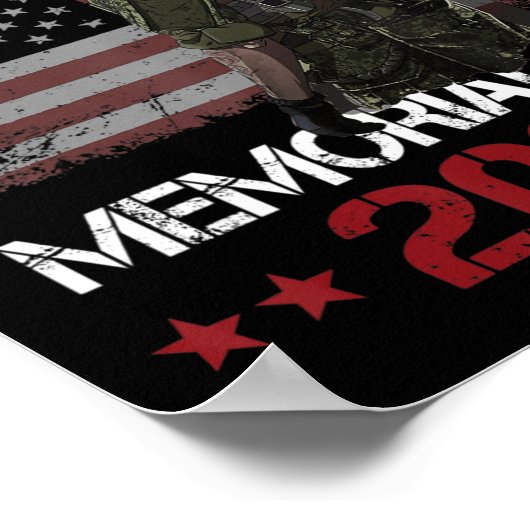 Murph 2022 Happy Memorial Day 4th of Juli Amerikaa Poster (Hoek)