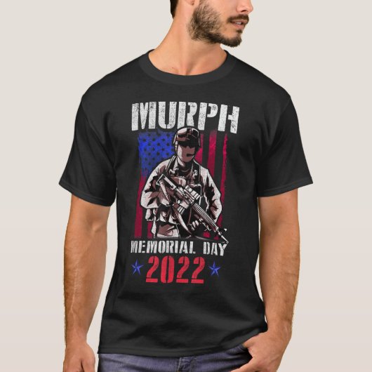 Murph 2022 Workout Challenge Amerikaans Memorial T-shirt (Voorkant)