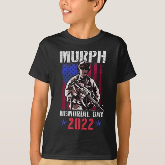 Murph 2022 Workout Challenge Amerikaans Memorial T-shirt (Voorkant)