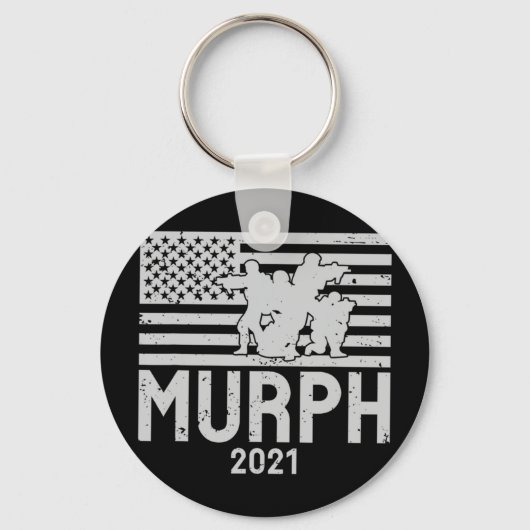 Murph 2023-workout patriottische gedenkdag Murph Sleutelhanger (Voorkant)