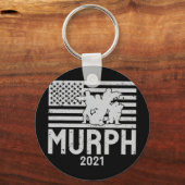 Murph 2023-workout patriottische gedenkdag Murph Sleutelhanger (Voorkant)