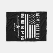 Murph Challenge Memorial Day Workout Gym US Vlag Fleece Deken (Voorkant (Horizontaal))
