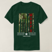 Murph Challenge Memorial Day Workout WOD Camo Gym T-shirt (Design voorkant)