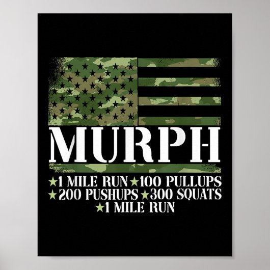 Murph Memorial Day Workout Poster (Voorkant)