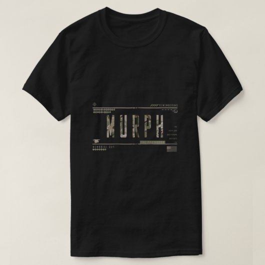 Murph Memorial Day Workout WOD badass militair wer T-shirt (Design voorkant)