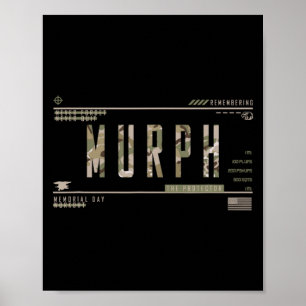 Murph memorial day workout wod militair wor Murph Poster