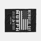 Murph-uitdaging memorial day training gym VS-vlag Fleece Deken (Voorkant (Horizontaal))