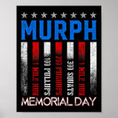 Murph Workout Challenge Murph Memorial Poster (Voorkant)