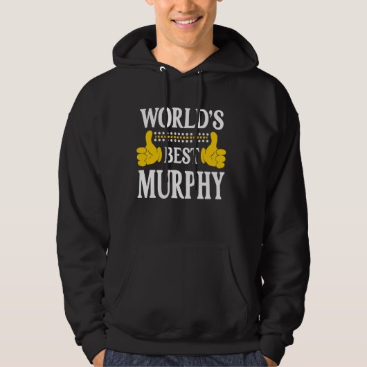 Murphy Achternaam Team Familie Achternaam World's  Hoodie (Voorkant)