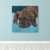 murphy canvas afdruk (Insitu (Houten vloer))