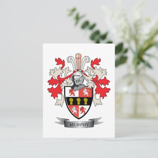 Murphy-Coat-of-Arms Briefkaart (Staand voorkant)