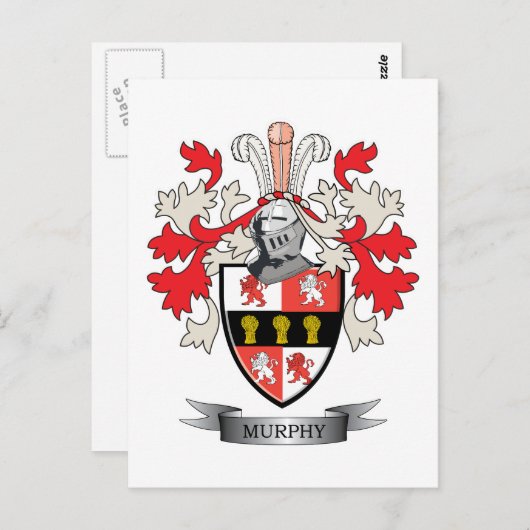 Murphy-Coat-of-Arms Briefkaart (Voorkant / Achterkant)