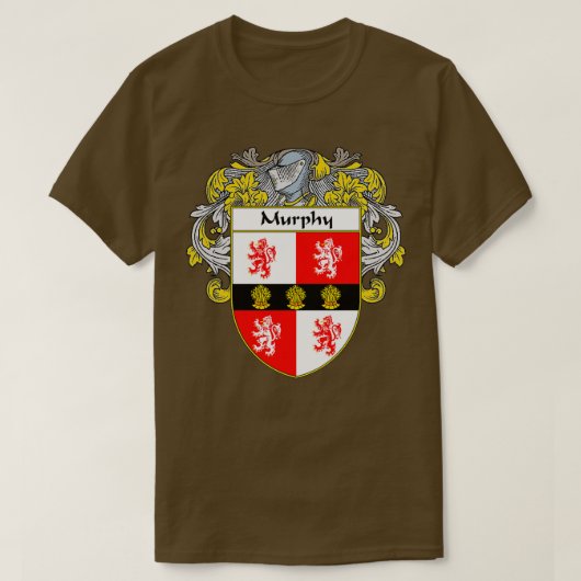 Murphy Coat of Arms Family Crest T-shirt (Design voorkant)