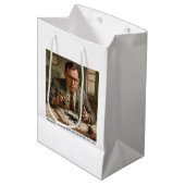 Murphy die zijn wet voor het eerst opschrijft. medium cadeauzakje (Voorkant Gekanteld)