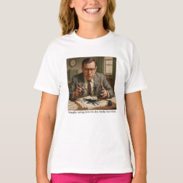 Murphy die zijn wet voor het eerst opschrijft. t-shirt