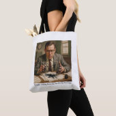 Murphy die zijn wet voor het eerst opschrijft. tote bag (Dichtbij)