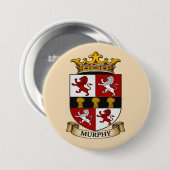 Murphy Family Coat of Arms Button (Voorkant /achterkant)