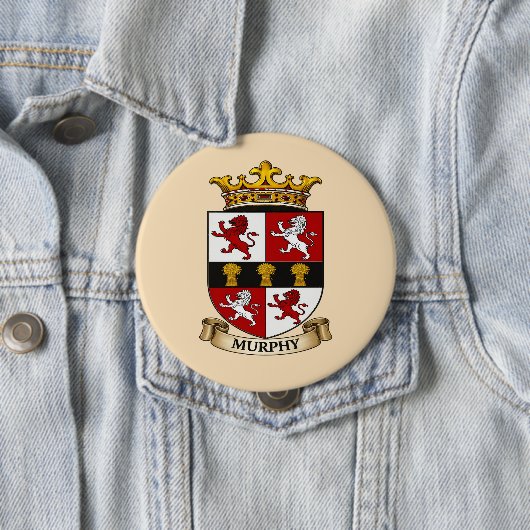 Murphy Family Coat of Arms Button (In situ)