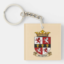 Murphy Family Coat of Arms Keychain