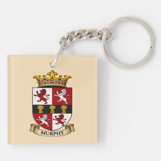 Murphy Family Coat of Arms Keychain (Achterkant)