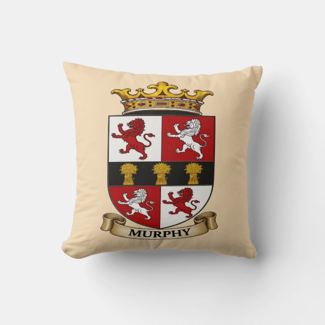 Murphy Family Coat of Arms Ornament Kussen (Voorkant)