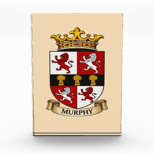 Murphy Family Coat of Arms Photo Block  Fotoblokken (Voorkant)