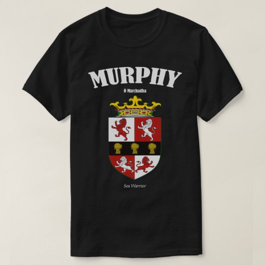 Murphy Family Coat of Arms Translation ampampamp M T-shirt (Design voorkant)