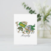 Murphy Family Crest Briefkaart (Staand voorkant)