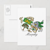 Murphy Family Crest Briefkaart (Voorkant / Achterkant)