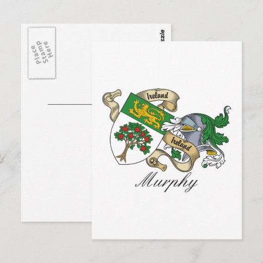 Murphy Family Crest Briefkaart (Voorkant / Achterkant)