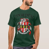 Murphy Family Crest Coat of Arms Achternaam Gesche T-shirt (Voorkant)