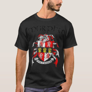 Murphy Family Crest Coat of Arms Achternaam Gesche T-shirt