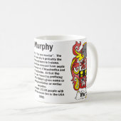 Murphy Family Crest op een mok (Voorkant rechts)