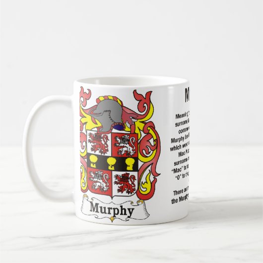 Murphy Family Crest op een mok (Links)