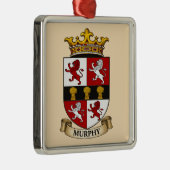 Murphy Family Wapen Ornamente Metalen Ornament (Rechts)