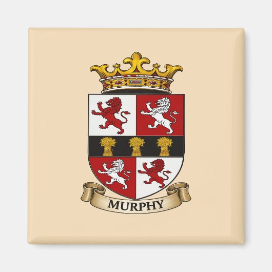 Murphy Family Wapenschild Magneet (Voorkant)