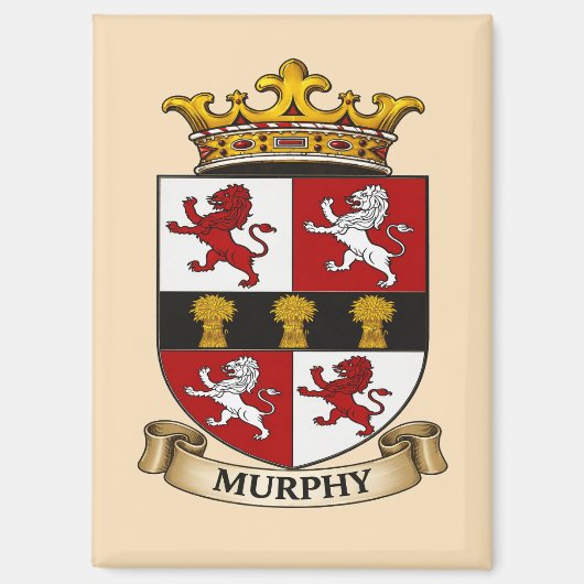 Murphy Family Wapenschild Magneet (Voorkant)